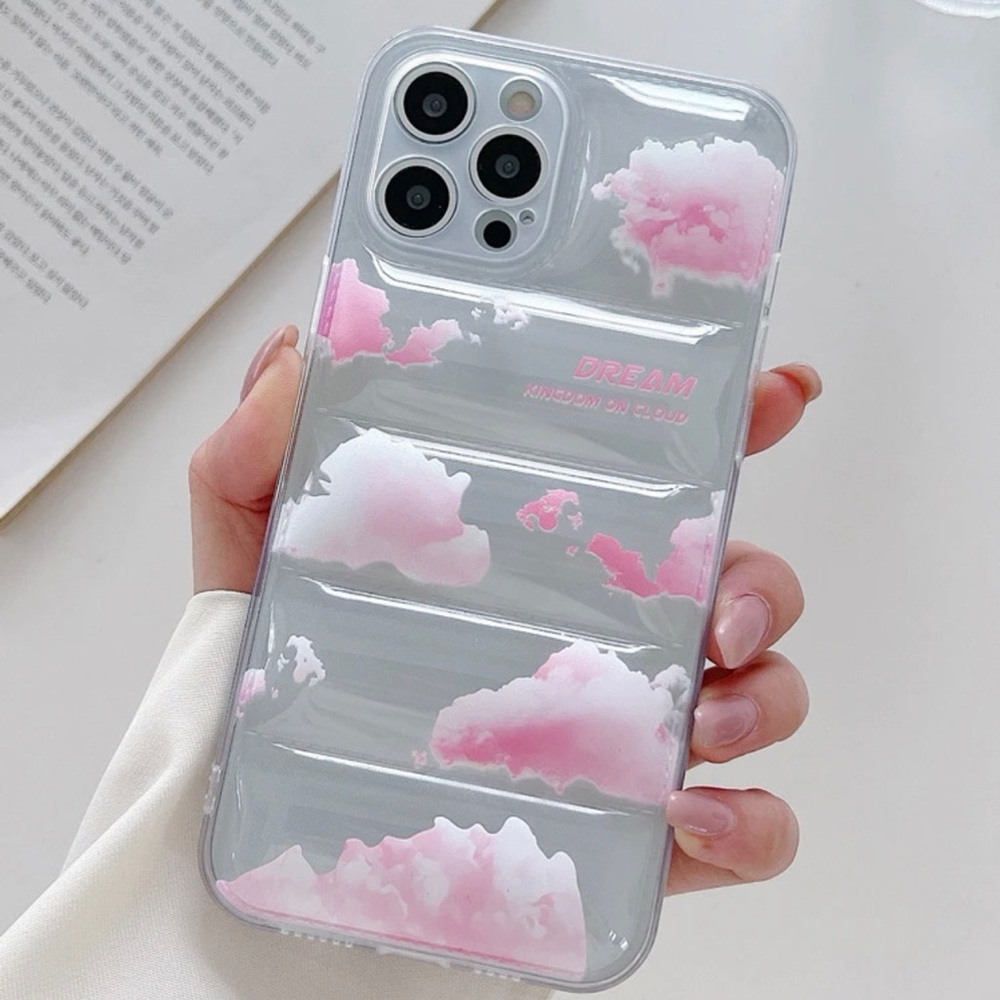 13 Pro Max Pink Cloud iPhone case.